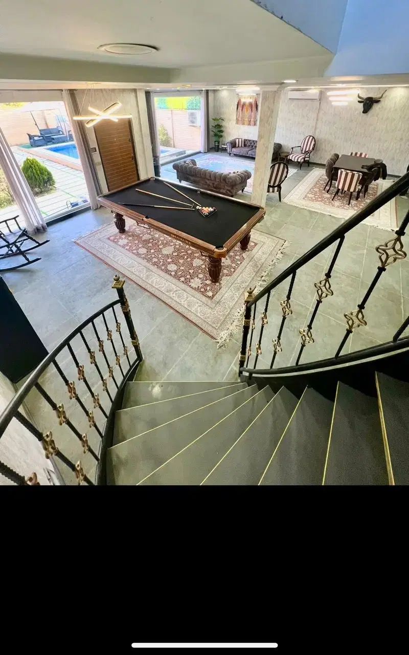 تصویر ۱۱ از اجاره باغ&zwnj; ویلا دوبلکس لوکس استخر آبگرم سالن بزرگ